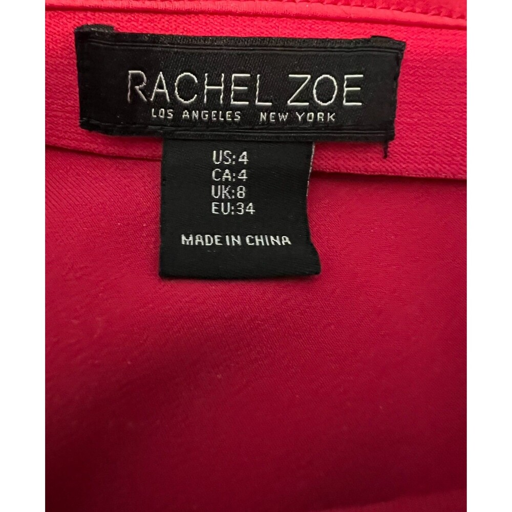 Rachel Zoe Hot Pink Bias-Cut Satin Slip Skirt  4  Barbiecore Date Night Office - Picture 9 of 13